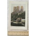 Vintage illustration: Durham Cathedral / The Fi...