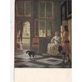 Pieter de Hooch Interior Postcard posted pinhole