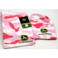 John Deere Hat & Scarf Pink