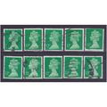 BULK STOCK.12p Bright Emerald x 10.Type Uncheck...