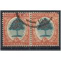 South Africa 1926 SG32 6d Green & Orange PAIR F...