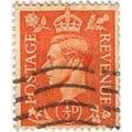 Great Britain GB KGVI 1950 ½d Orange Used SG 50...