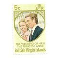 BVI Virgin 1973 Royal Wedding 5c Princess Anne ...