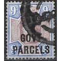QV 1887 SG O67 GOVt PARCELS 9d Purple and Blue ...