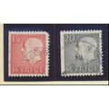 Sweden Stamps Scott #581 To 582, Used