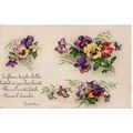 French Romantic Verse Postcard Pansies The most...