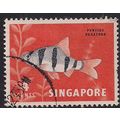 Singapore 1962 - 66 QE2 4ct Tiger Barb SG 65 ( ...