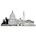 Washington D.C. United States Fridge Magnet