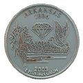 Arkansas State Quarter Fridge Magnet