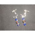 Special fire polished blue E.P. rainbow crystal...