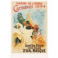 Theatre De L'Opera French Victorian Fete Mask Poster Postcard