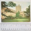 old postcard Tewkesbury Abbey from Abbey House ...