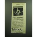 1957 Decca Records Album Advertisement - Roberta Sherwood Show Stoppers