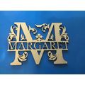 Personalised Laser Cut Decorative Wooden Split ...