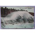 1910 postcard Blackpool, South, in Storm