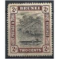 Brunei 1911 SG36 2c Black & Brown Mounted Mint ...
