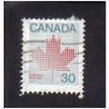 1981 canada maple leaf emblem 30c f/u sg1032