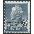 Christmas Island 1958 SG4 6c Grey-Blue Mounted ...