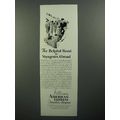 1930 American Express Travelers Cheques Ad - He...