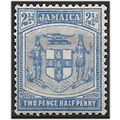 Jamaica 1910 SG42 2 1/2d Pale Ultramarine Mount...