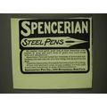 1907 Spencerian Steel Pens Ad