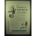 1929 Canadian National Railway Ad - Vacation