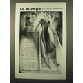 1930 IMM Cruise Ad - To Europe for a Pleasant Trip