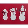 9 x Tonic Die Cuts Snowman Family Trio