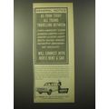 1965 Hertz Rent a Car Ad - General Notice as from today all trains travelling