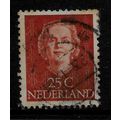 NETHERLANDS 1949 25c BROWN QUEEN JULIANA SG 690...