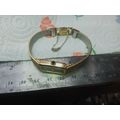Pulsar Quartz Watch Women Gold Tone Rectangle D...