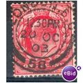 GB stamps 1902-10 KEV11 - 1d SG219 London 40