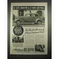 1935 DeSoto Touring Sedan Car Ad - Smartness