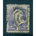 Used 212 1c Benjamin Franklin Barely Clears M01528