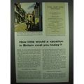 1954 Britain Tourism Ad - How Little Vacation Cost