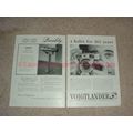 1958 Voigtlander 2-page Camera Ad - Quality, a Habit!!