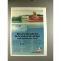 1977 Chrysler 65 Outboard Motor Ad - Sleek Design