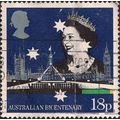 GB, Queen and Australian Parliament, blue 1988,...