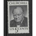 USA 1965 CHURCHILL COMMEMORATI0N 5c BLACK SIR W...
