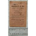 1957 payment card Haroll's & Co, Sheffield - Mr...