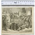 Vintage engraving: Fitz-Arthur forbidding the B...
