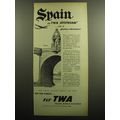 1958 TWA Trans World Airlines Advertisement - S...