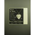 1959 Black Starr & Gorham Jewelry Ad - Heart of Gold