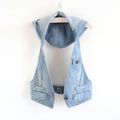 Vest Slim Jacket Tank Coat Halter Sleeveless Wo...