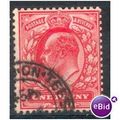 GB stamps 1902-10 KEV11 - 1d SG219 Stockton On ...