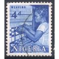 Nigeria 1961 - SG94 - 4d blue - Weaving - used