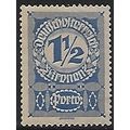 Po Mi 85 y (*): 1½ Kr. deep blue Postage Due St...