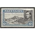 Ascension Island 1944 SG43b 6d Black & Blue Per...