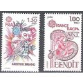 France 1980 Michel 2202 - 2203 Neuf ** Cote (20...
