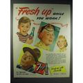 1944 7-up Soda Ad - Fresh Up While You Work